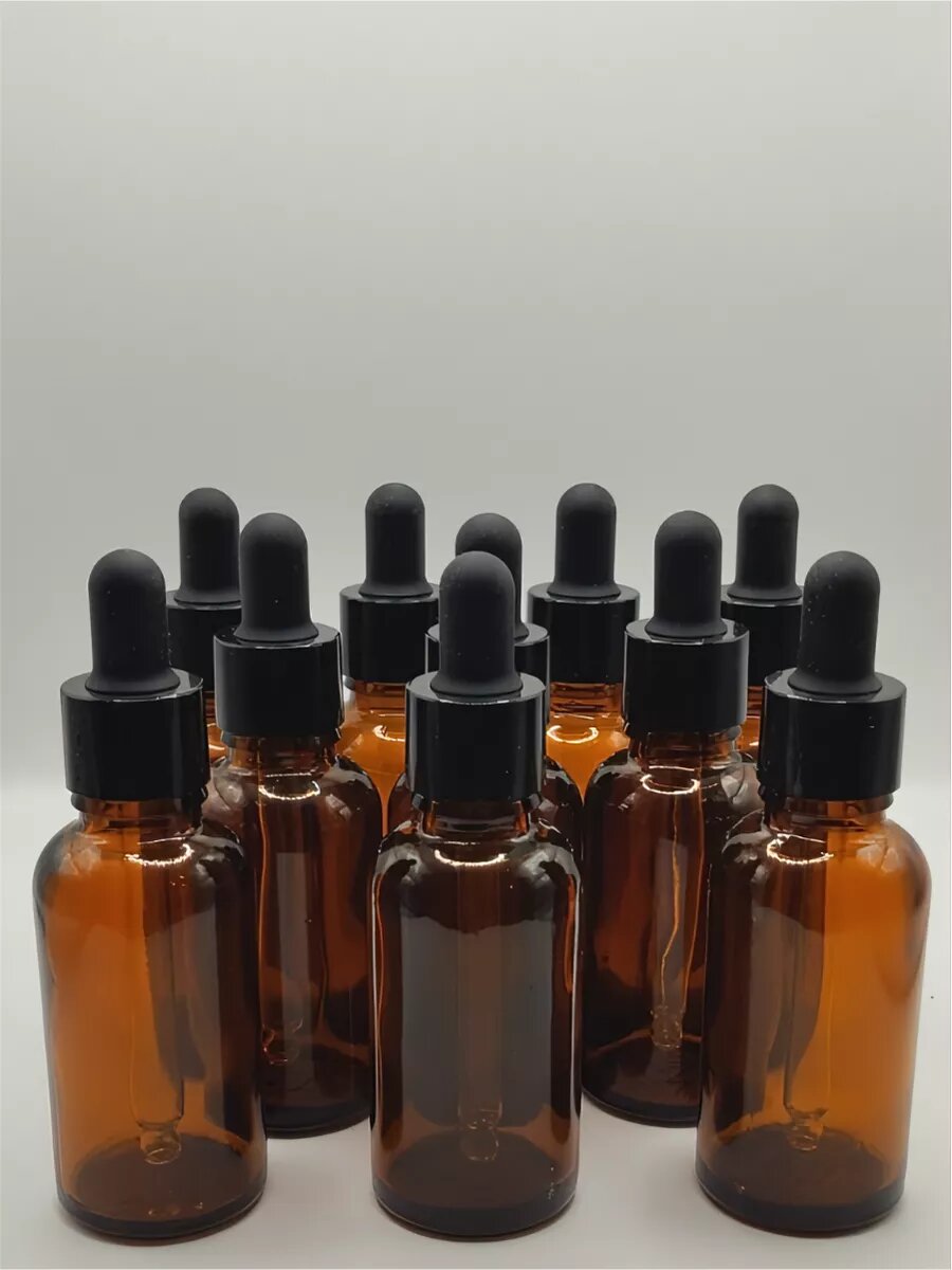 Флаконы стеклянные 30 мл с пипеткой — фото 1