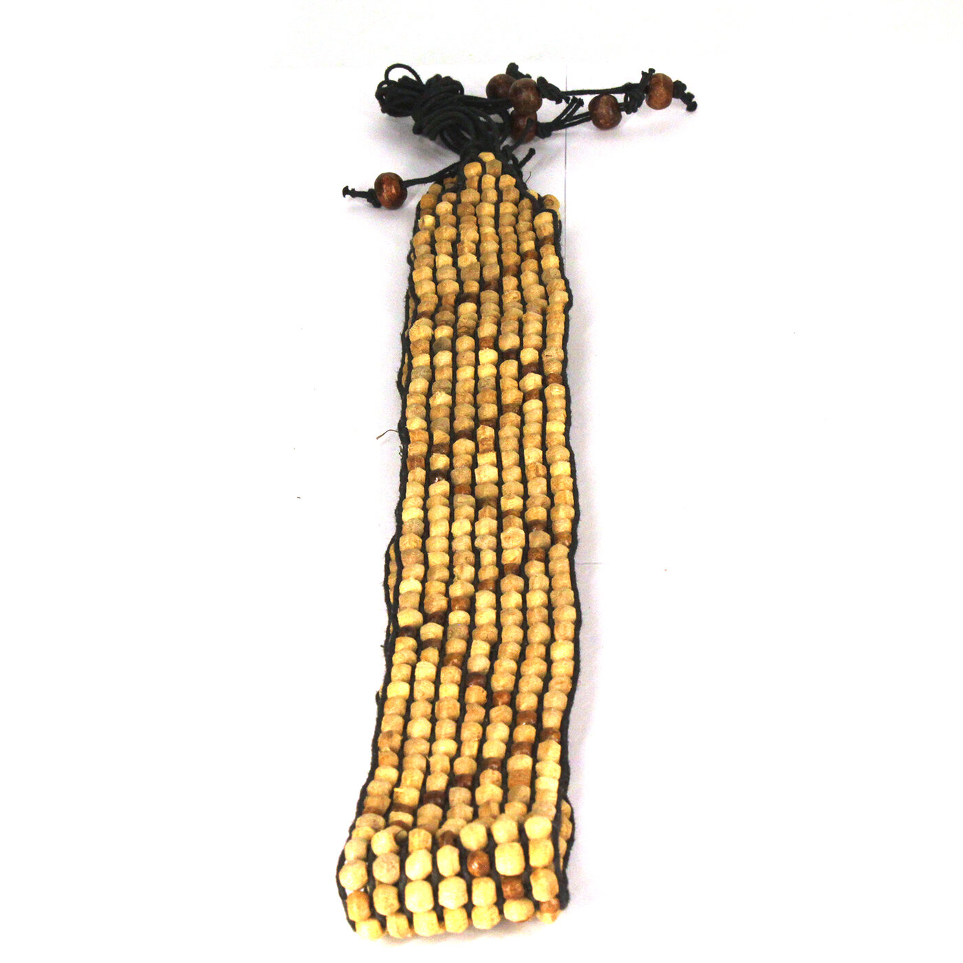 Пояс из деревянных бусин 110см, ширина 4 см, на талию 74см, ручная работа, Индия