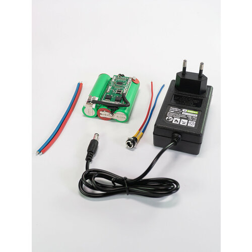 Литий-ионная Li-iON сборка аккумулятора для шуруповертов 12В 2,5Ач с зарядным устройством