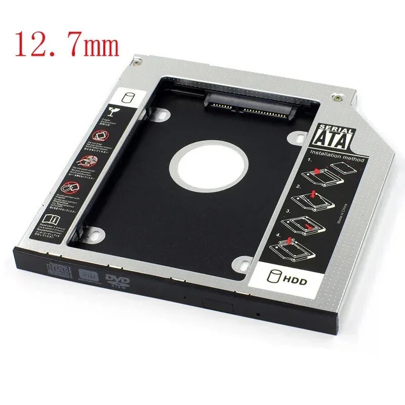 Dawndesslo Адаптер HDD caddy SATA 3.0 9.5/12.7 мм