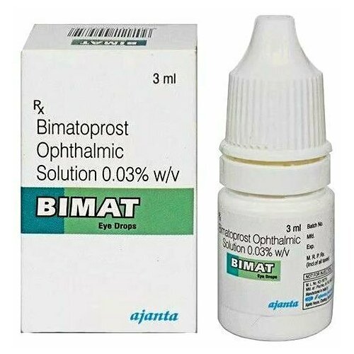 Средство - капли для ускорения роста ресниц Бимат (Bimat), 3 мл. аналог Карепрост Careprost