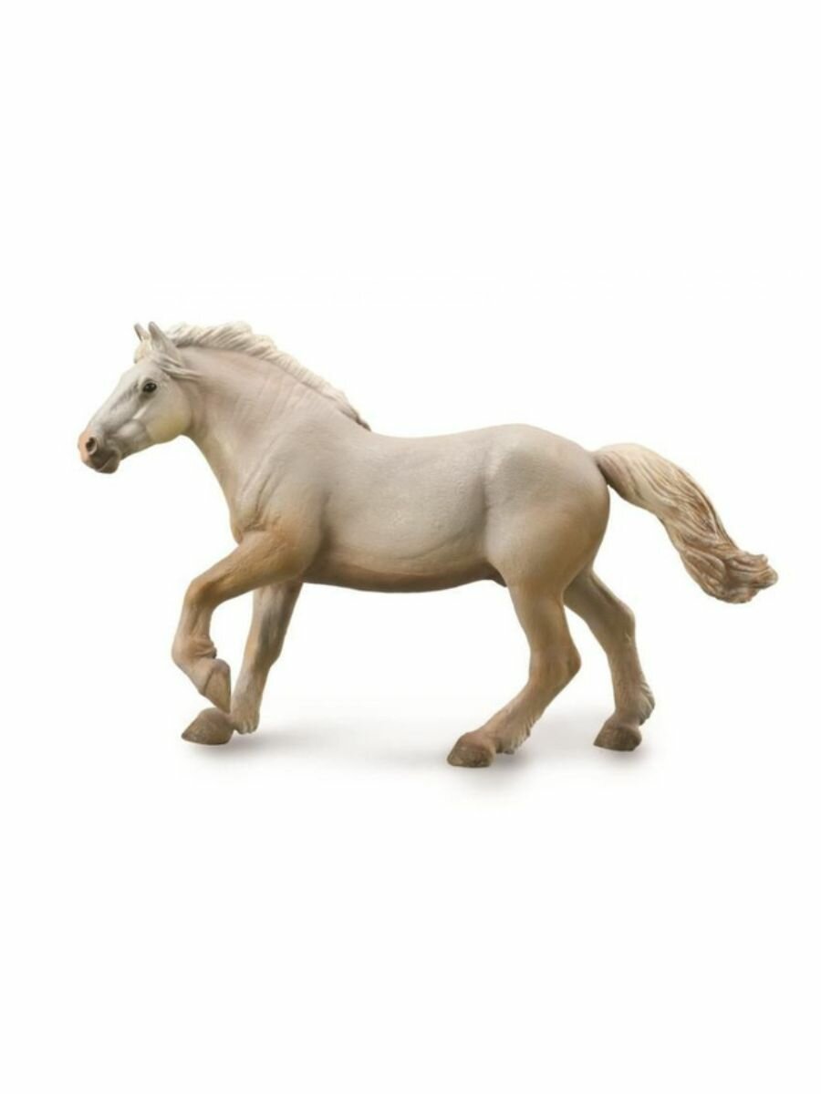 Фигурка лошадь Американская кремовая упряжная