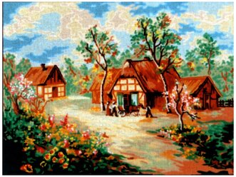 Канва жесткая с рисунком Весна 40 x 50 cм * 40.117