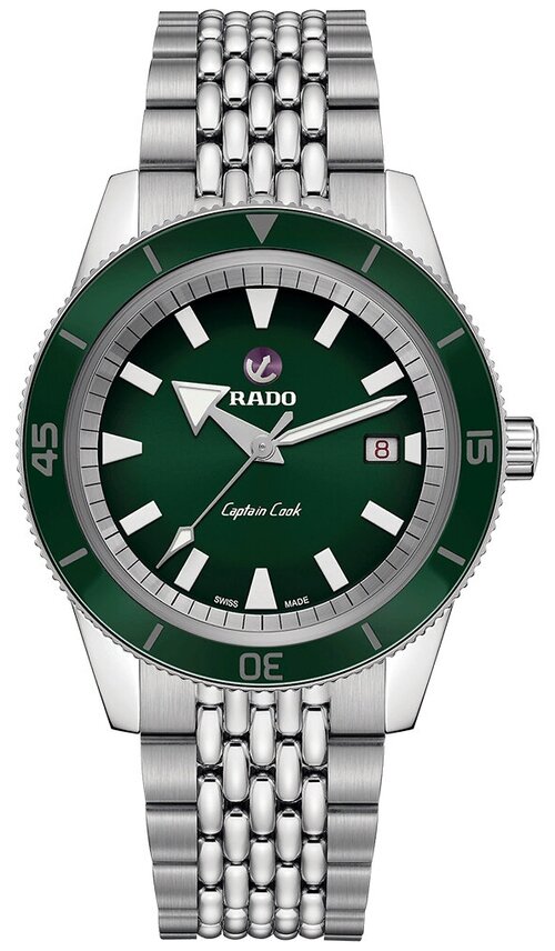 Наручные часы RADO, серебряный, зеленый