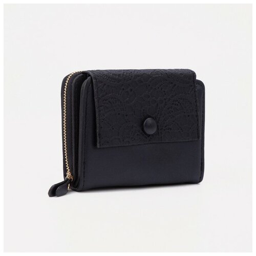 фото Кошелёк на магните, цвет чёрный brand no name