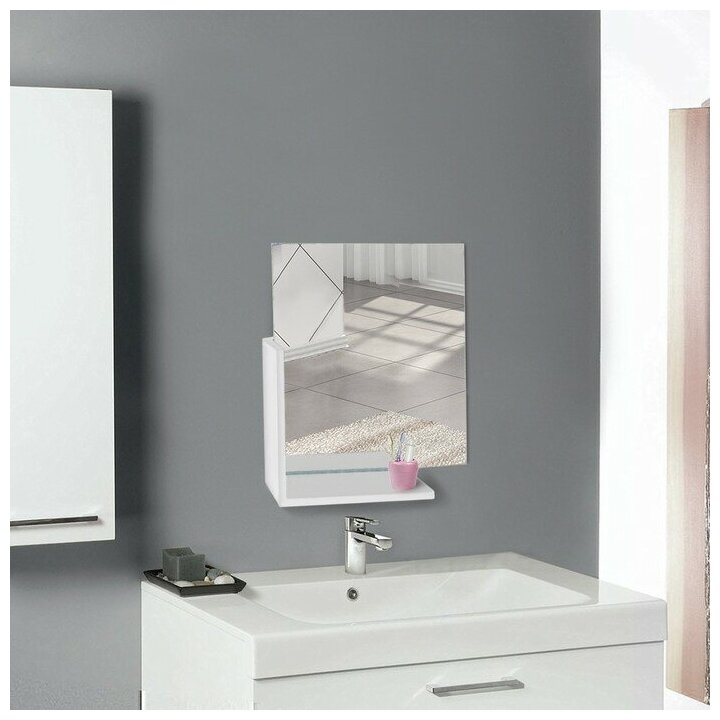 Набор для ванной комнаты Neo, цвет белый - фотография № 2