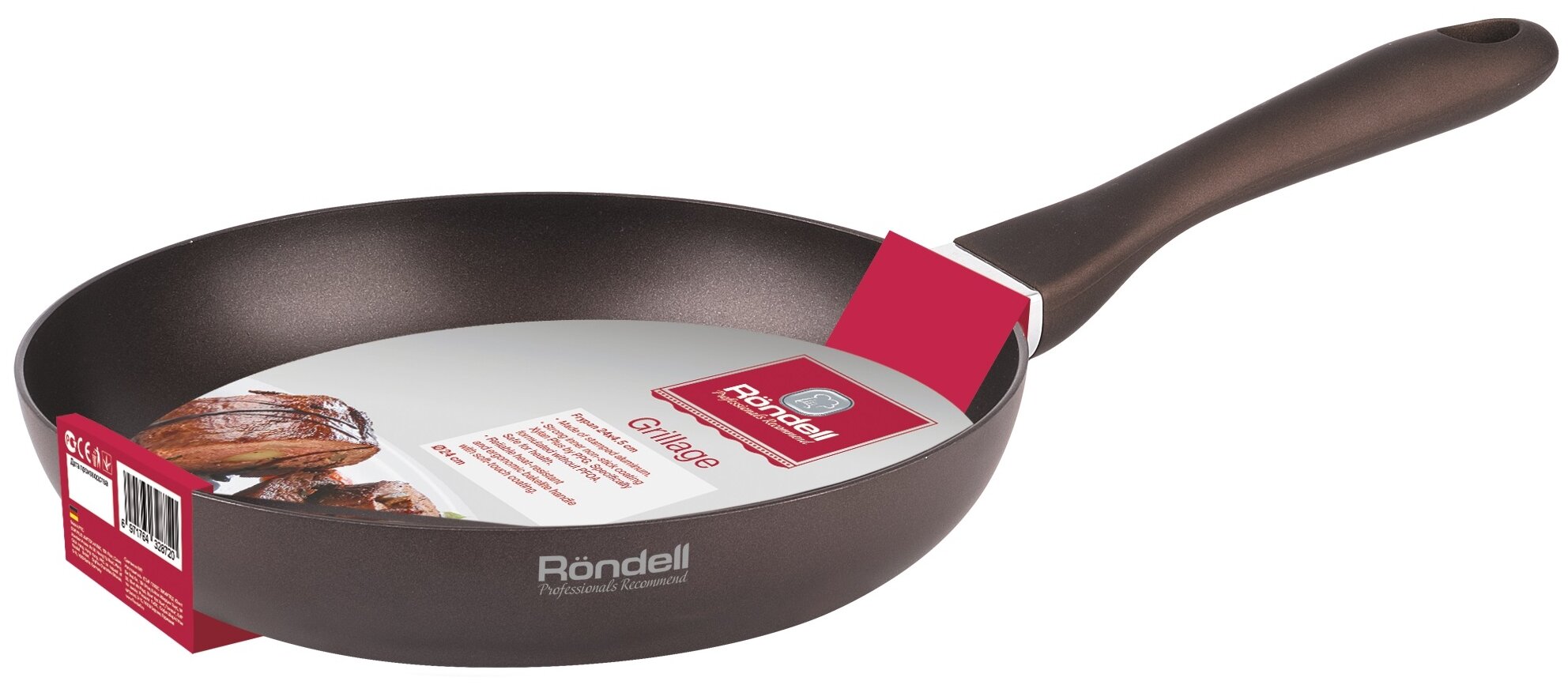 Сковорода Rondell Grillage, 20х4,3 см - фото №2