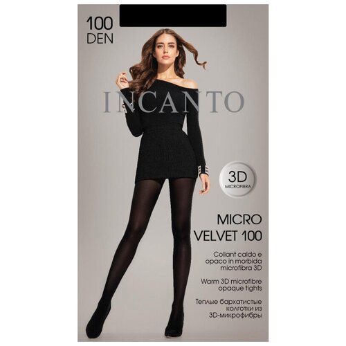 Колготки Incanto, 70 den, размер 4, черный колготки incanto active body 70 den размер 3 черный