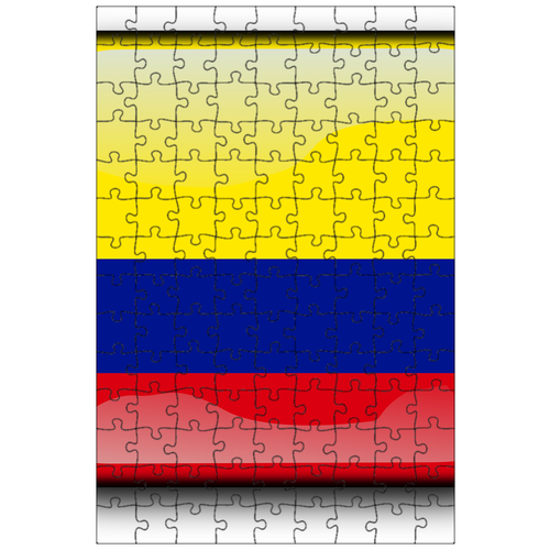 фото Магнитный пазл 27x18см."колумбия, флаг, страна" на холодильник lotsprints
