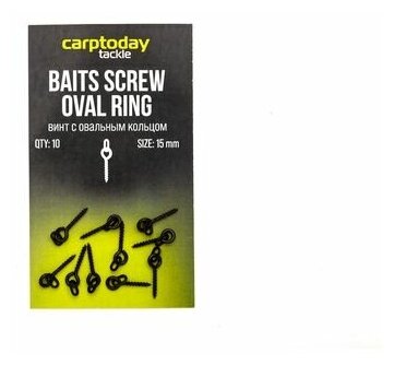 Винты для крепления насадки Carptoday Tackle Bait Screw Oval Ring с овальным кольцом