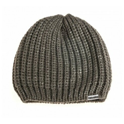 Шапка Converse Metallic Coated Beanie 527819 серая