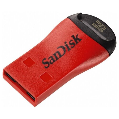 Картридер внешний USB 2.0 SanDisk красный SDDRK-121-B35