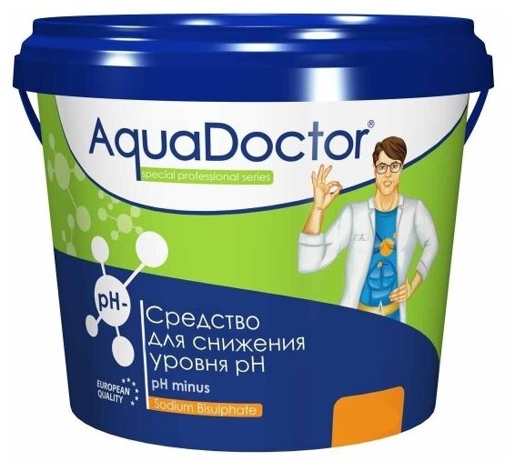 PH Minus 1 кг AquaDoctor для снижения pH минус воды бассейна