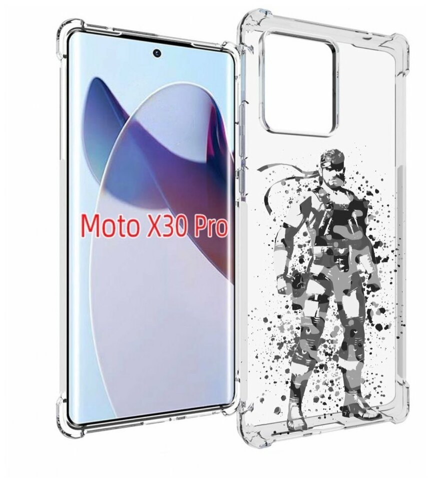 Чехол MyPads Metal Gear Solid Snakes для Motorola Moto X30 Pro задняя-панель-накладка-бампер