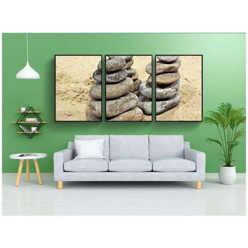фото Набор модулных постеров для интерьера "камни, сложенные камни, с накоплением" 60x90 см. в тубусе, без рамки lotsprints