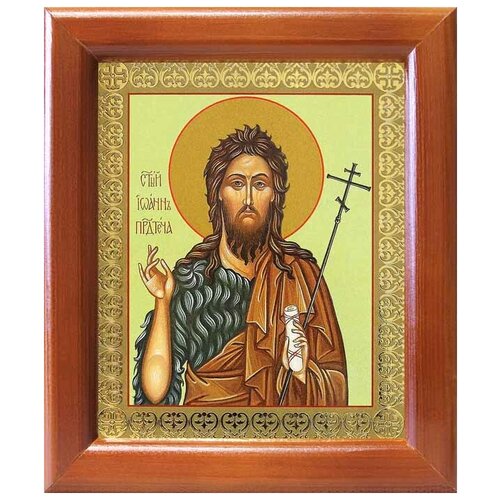 Предтеча и Креститель Господень Иоанн, икона в рамке 12,5*14,5 см