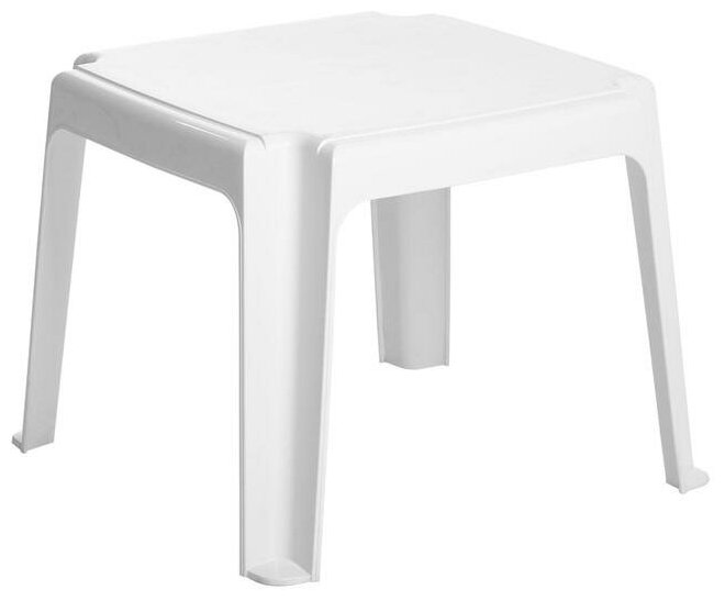 Столик для шезлонга "Элластик", белый, 45 х 45 х 38 см