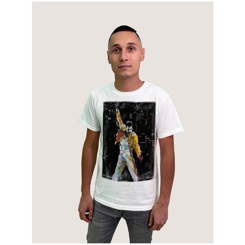 фото Футболка, размер l, белый будь на стиле