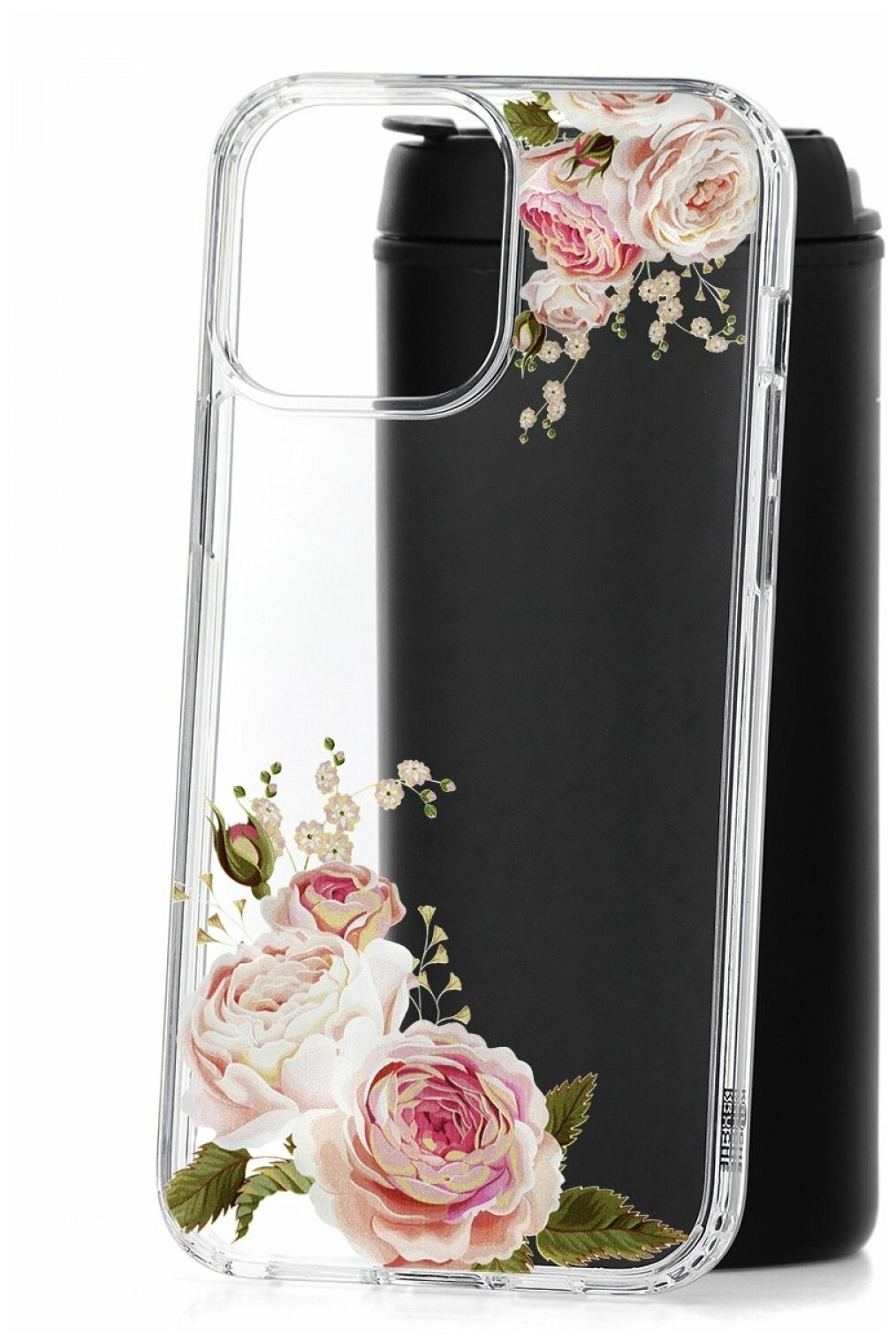 Противоударный чехол для Apple iPhone 12 Pro Max КRUЧЕ Flowers Rose, силиконовый защитный бампер, пластиковый кейс, накладка с защитой камеры