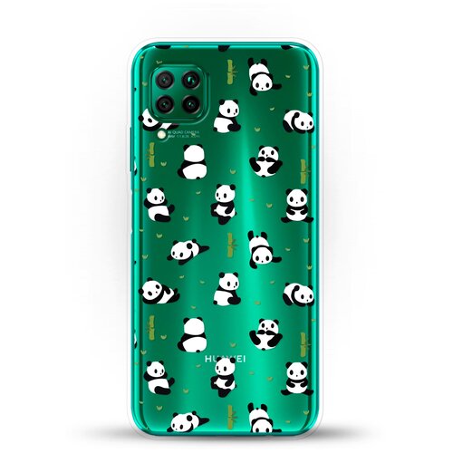 фото Силиконовый чехол панды на huawei p40 lite andy & paul