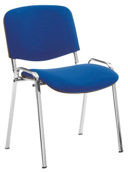 Стул Фабрикант Офисный стул изо хром/ткань синего цвета