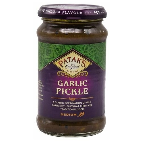 Пикули из чеснока (garlic pickle) Patak's | Патакс 300г