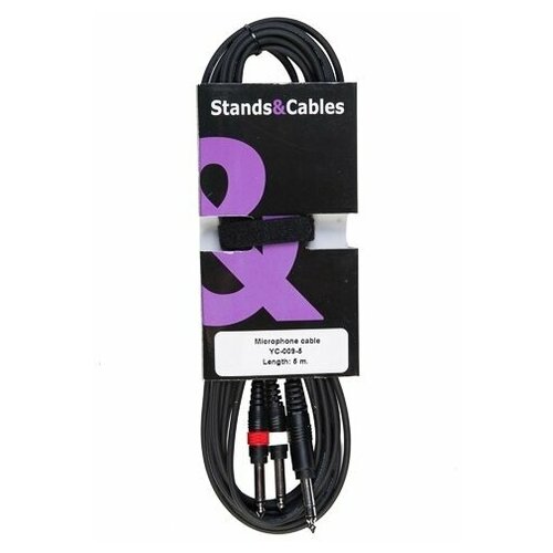 STANDS & CABLES YC-009 5 Инструментальный кабель кабель mini jack 3 5 мм стерео 2 rca черный 5 метров