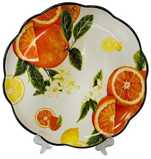 Тарелка Rettal Апельсиновая роща 24,5 см