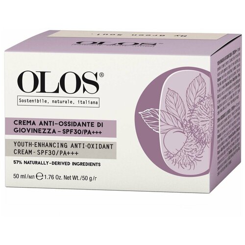OLOS CREMA ANTI-OSSIDANTE SPF30 Антиоксидантный крем для молодости кожи SPF30 50 мл, PF022336
