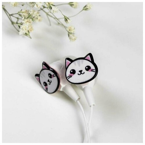 Наушники на открытке Замурчательной музыки вакуумные белые 41900₽