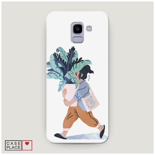 фото Чехол пластиковый samsung galaxy j6 2018 несу цветок case place
