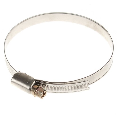 Хомут червячный СантехКреп из нержавеющей стали, 50-70 мм