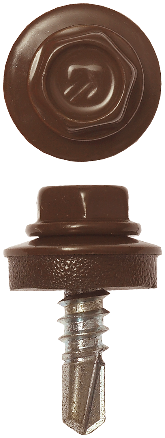 Саморезы ЗУБР 4-300315-55-025-8017 шоколадно-коричне25 х 5.5 мм 420 шт для металлических конструкций
