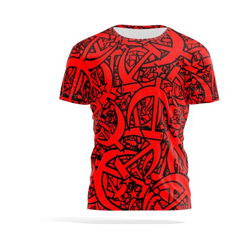 Футболка PANiN Brand, размер XXL, черный, красный футболка panin brand размер xxl красный черный
