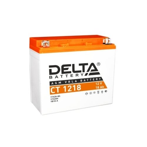 фото Аккумулятор мото delta ct 1218 (ytx20-bs, ytx20h-bs)
