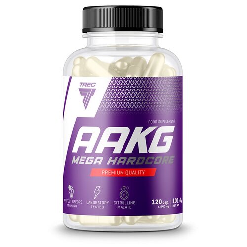 Trec Nutrition Оксид азота Trec Nutrition AAKG Mega Hardcore, 120 капс