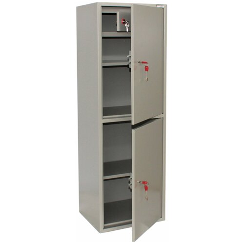 Шкаф металлический для документов BRABIX «KBS-023Т», 1253×420×350 мм, 27,5 кг, 2 отделения, сварной, 291155