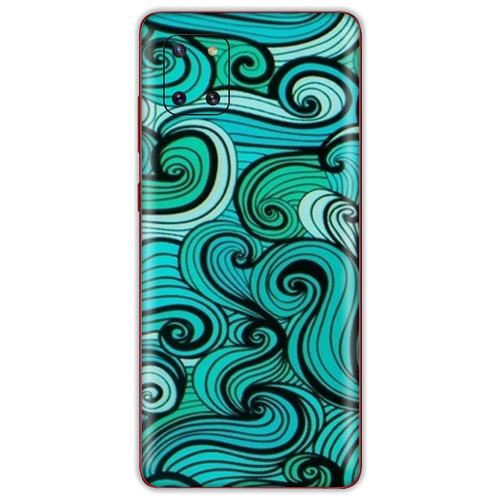 фото Чехол-наклейка виниловый skinz для galaxy note 10 lite green wave pattern
