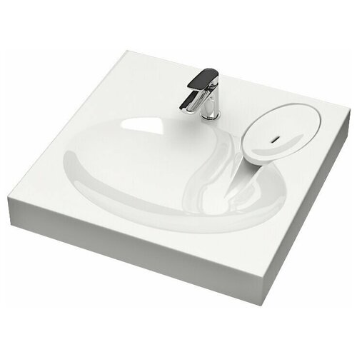 Компактная раковина для установки над стиральной машиной BERGG Смайл V55 (595x550)