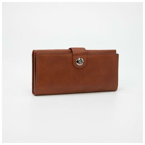 фото Кошелек жен 06-01-01, 19*2,5*9, 3 отд, д/карт, д/монет, на магните, коричневый mikimarket