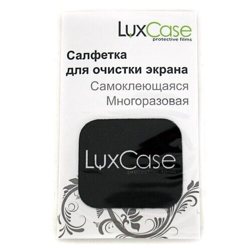 Салфетка для отчистки экрана Luxcase. Самоклеящаяся. Многоразовая. 40х35 мм