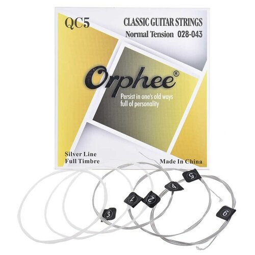 Orphee Qc-5 - Струны для классической гитары orphee qc 5 струны для классической гитары