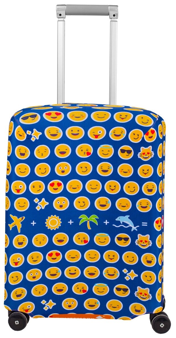 Чехол для чемодана ROUTEMARK "Emoji" (Эмоджи) S (SP180)