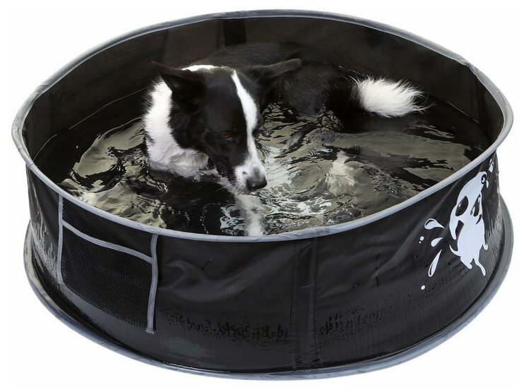 Бассейн для собак DOOG , черный, L 122*30*122см (Австралия)