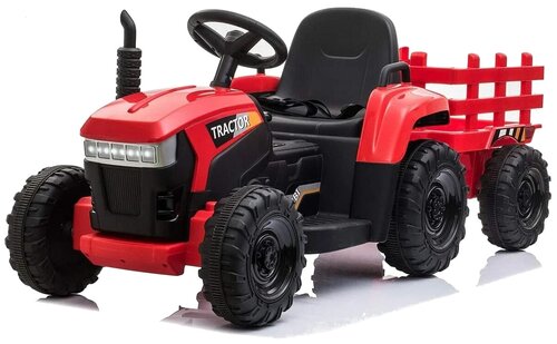 RiverToys Трактор с прицепом H888HH, red