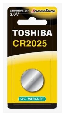 Батарейка TOSHIBA арт. CR2025CP1C