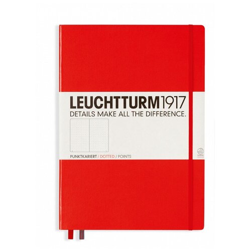 фото Книга для записей leuchtturm1917 master classic a4+, в точку, красный