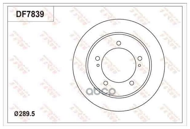 Trw диск тормозной пер suzuki jimny (fj) df7839, (1шт)