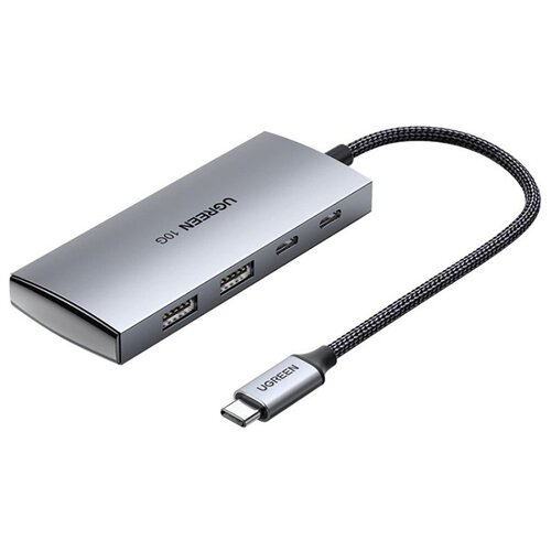 UGREEN. USB концентратор 4 в 1 (хаб), 2 х USB C 3.1, 2 х USB A 3.1 (30758) usb концентратор ugreen 10в1