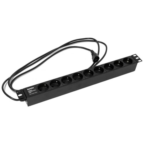 блок розеток pdu hyperline she19 9sh 2 5eu Блок розеток Hyperline SHE19-9SH-2.5IEC 2.5 9 розеток